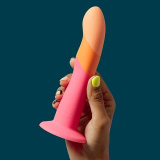Dildo do STRAP-ON brzoskwinia 18cm Dizi Romp